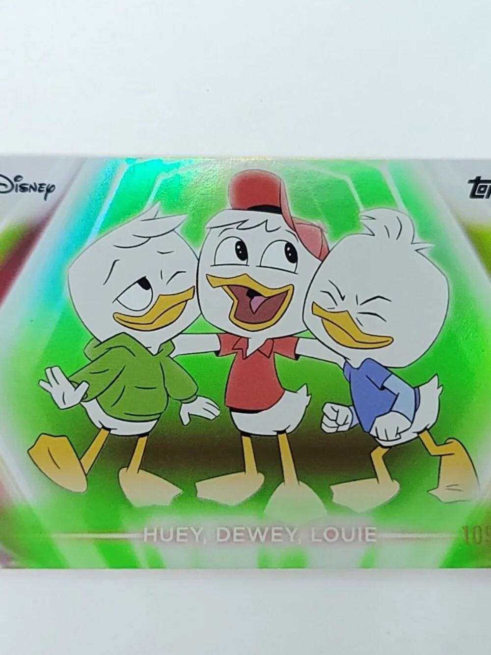 Hewy Dewey Louie Topps 2026 Disney Neon Holo Parallel Refractor Limited 109/199 - Picture 1 of 4